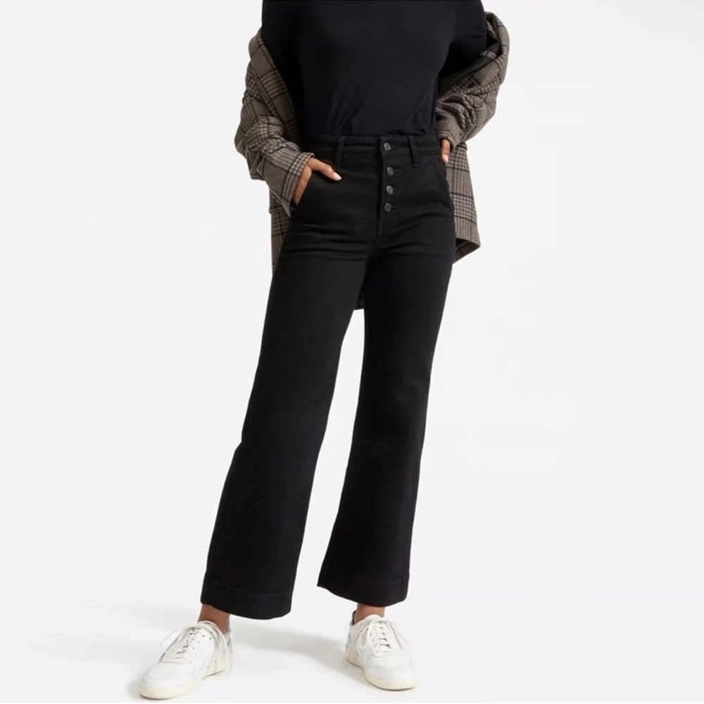 Everlane The Wide Leg Jean Black